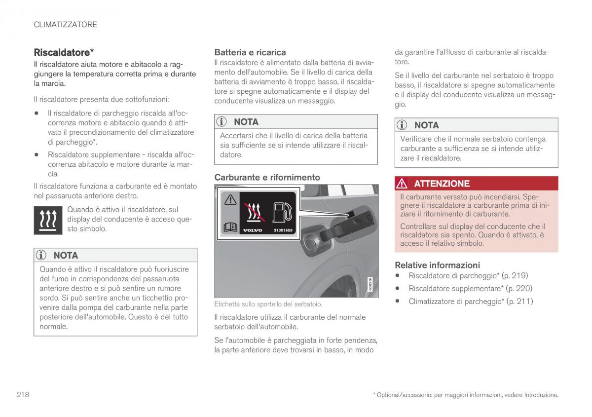 Volvo XC90 II 2 manuale del proprietario / page 220