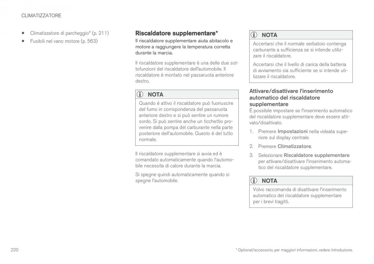 Volvo XC90 II 2 manuale del proprietario / page 222