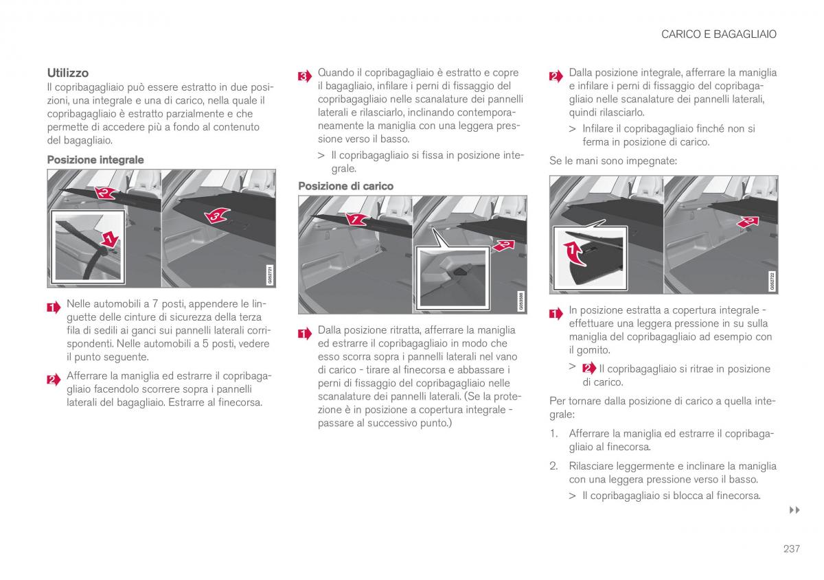 Volvo XC90 II 2 manuale del proprietario / page 239