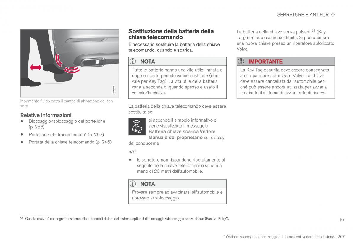 Volvo XC90 II 2 manuale del proprietario / page 269