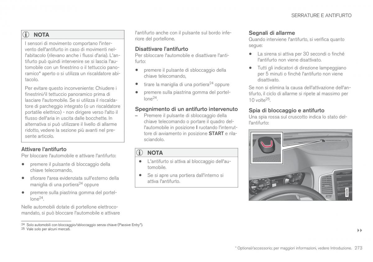 Volvo XC90 II 2 manuale del proprietario / page 275