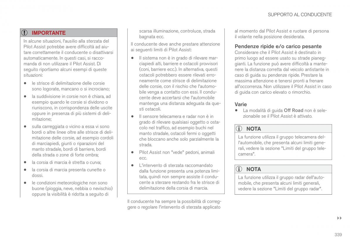 Volvo XC90 II 2 manuale del proprietario / page 341