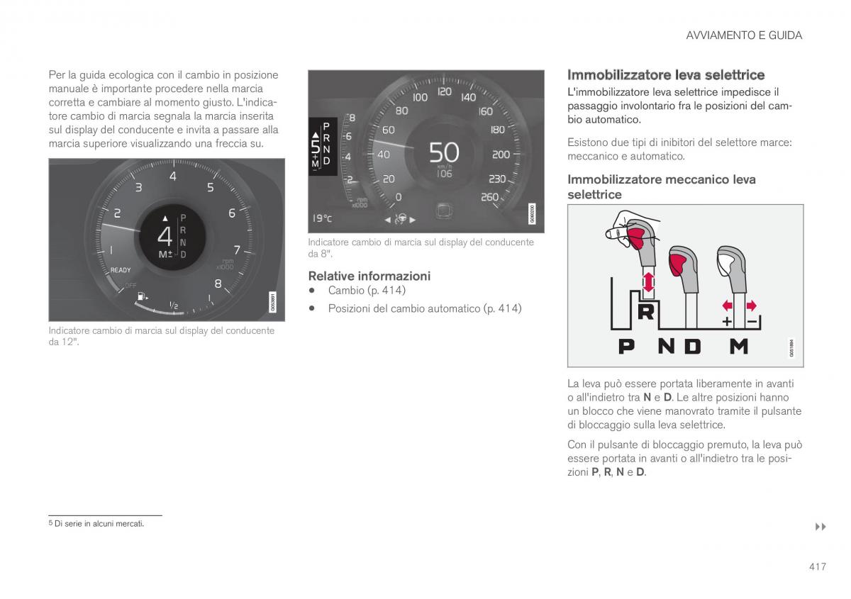 Volvo XC90 II 2 manuale del proprietario / page 419