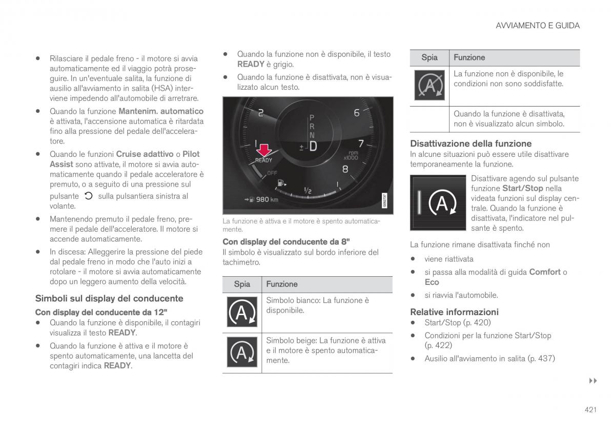 Volvo XC90 II 2 manuale del proprietario / page 423