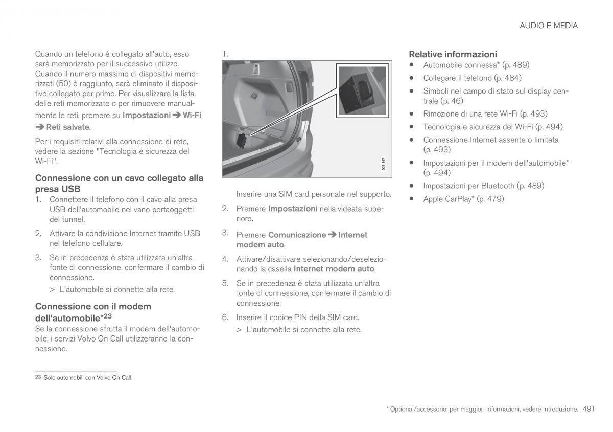 Volvo XC90 II 2 manuale del proprietario / page 493