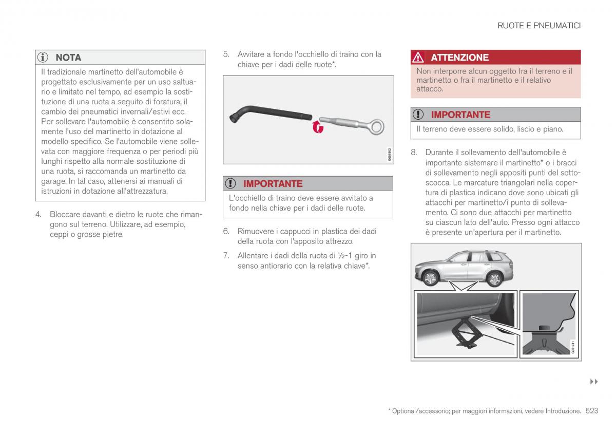 Volvo XC90 II 2 manuale del proprietario / page 525