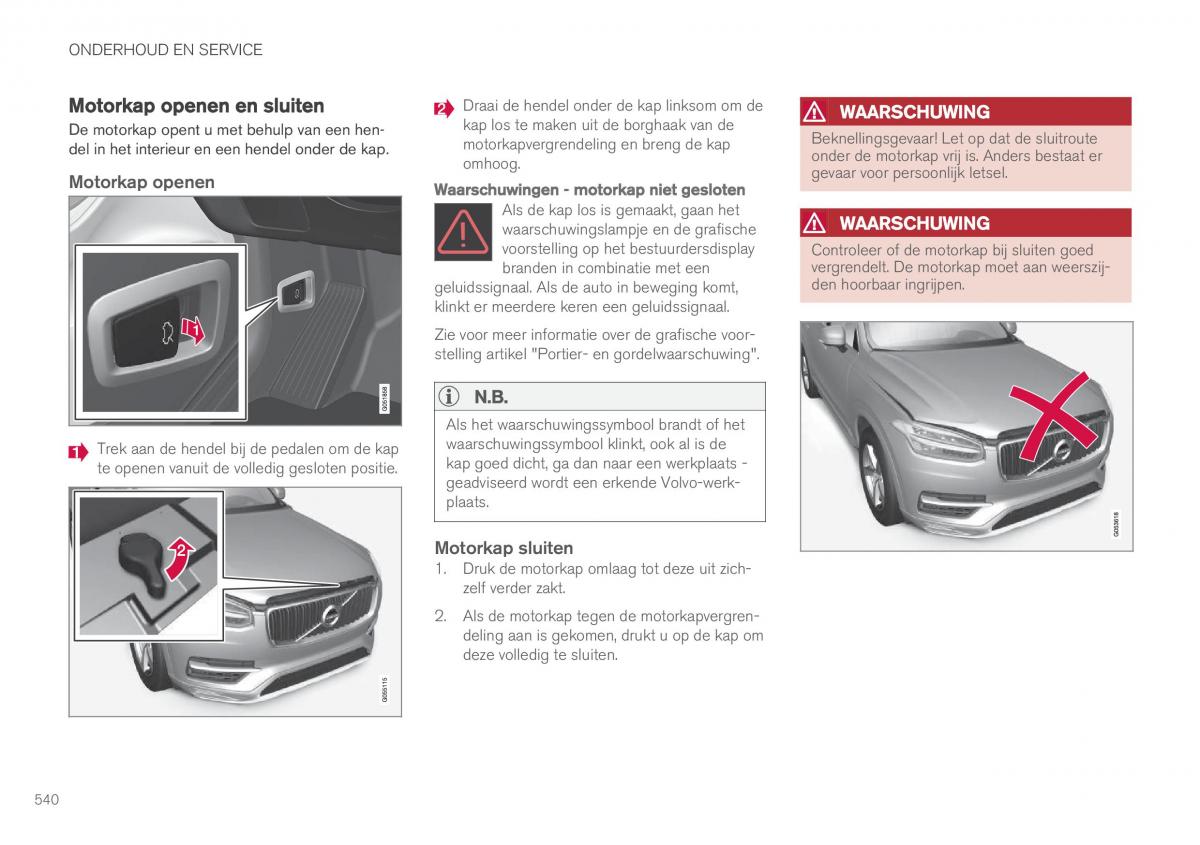 Volvo XC90 II 2 handleiding / page 542