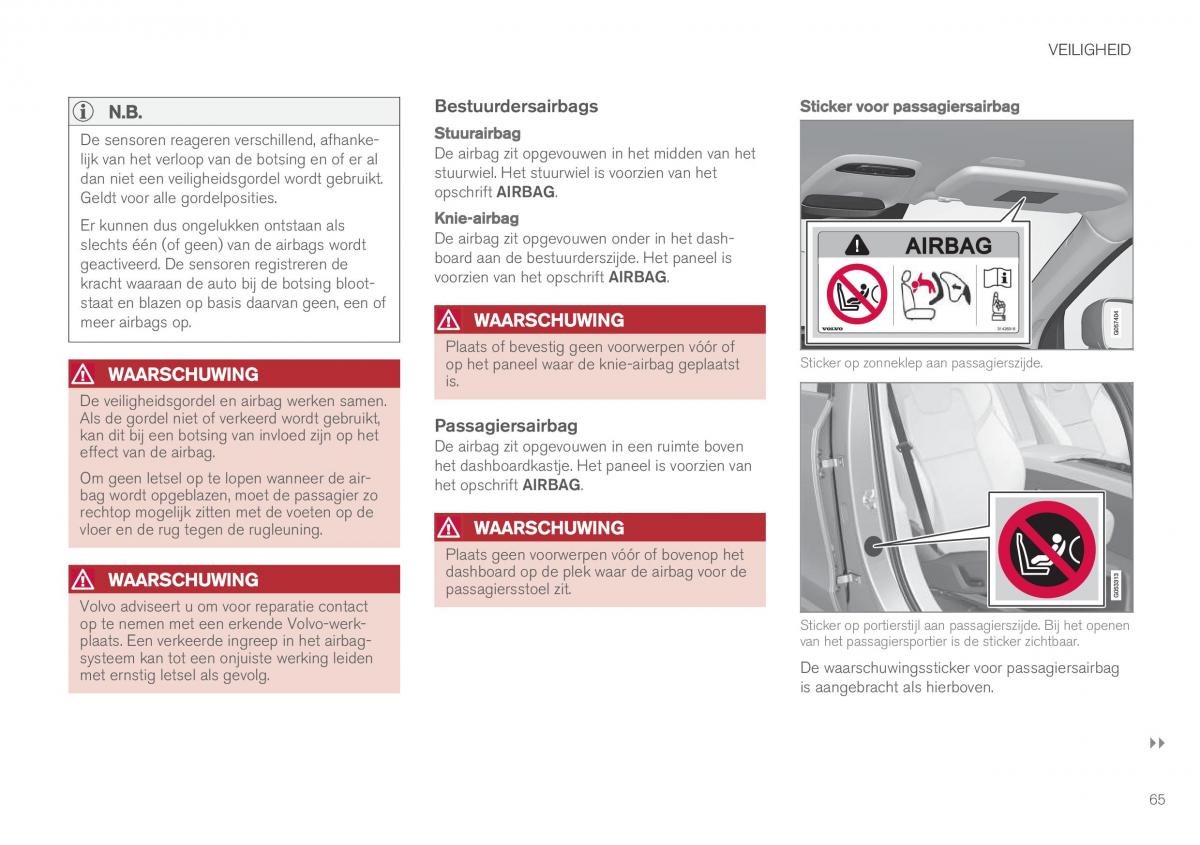 Volvo XC90 II 2 handleiding / page 67