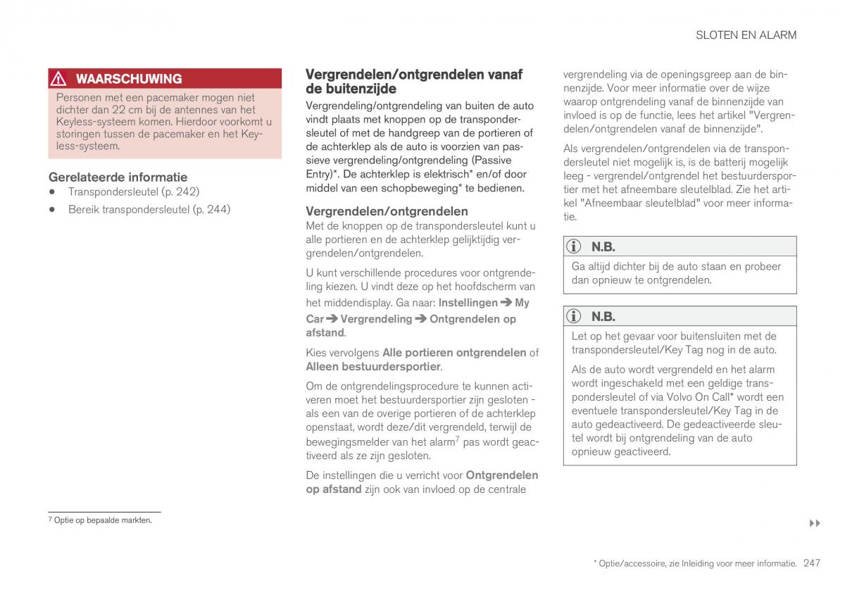 Volvo XC90 II 2 handleiding / page 249