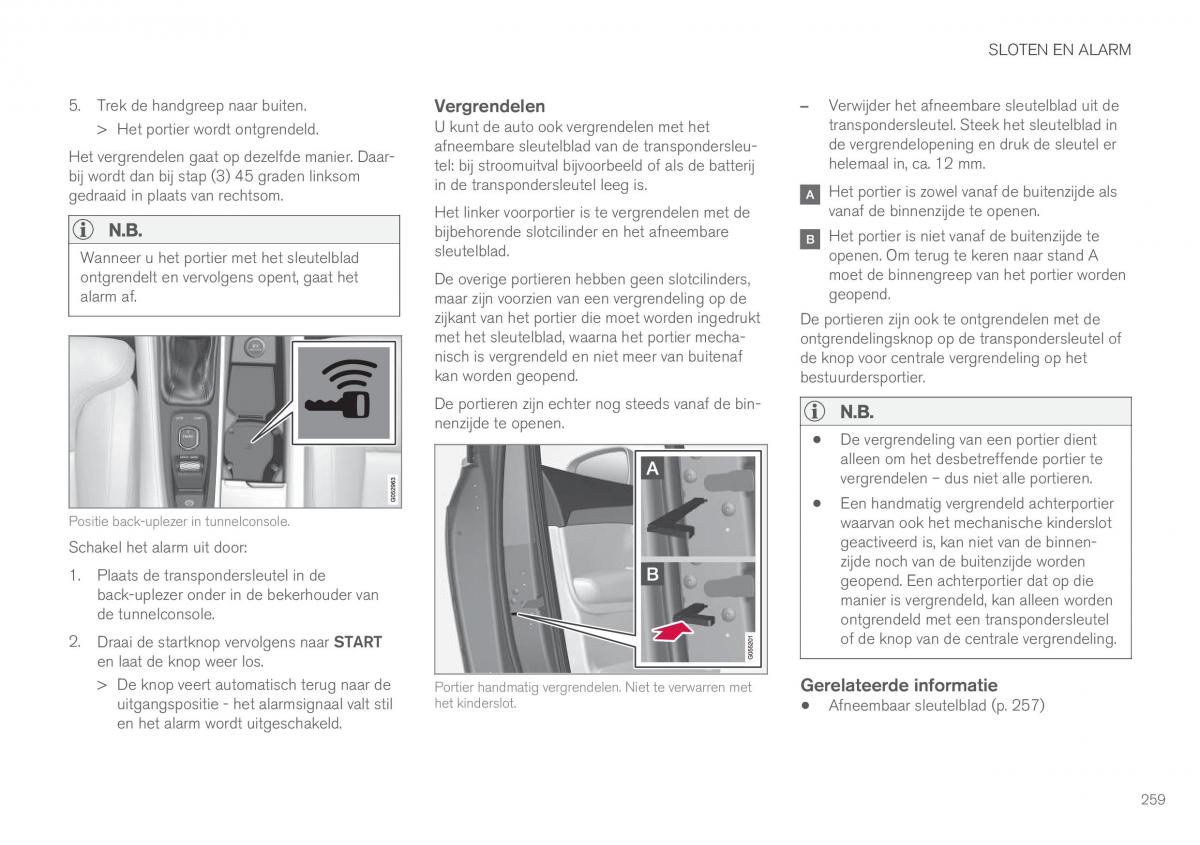 Volvo XC90 II 2 handleiding / page 261