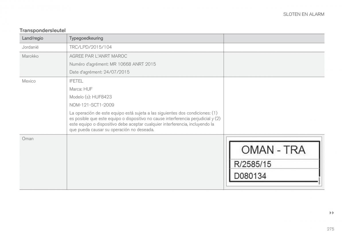 Volvo XC90 II 2 handleiding / page 277