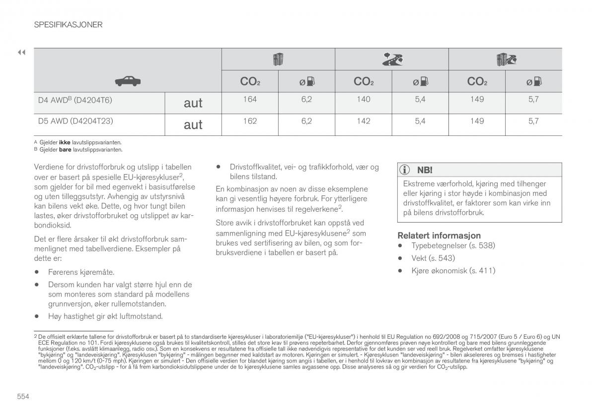 Volvo XC90 II 2 bruksanvisningen / page 556