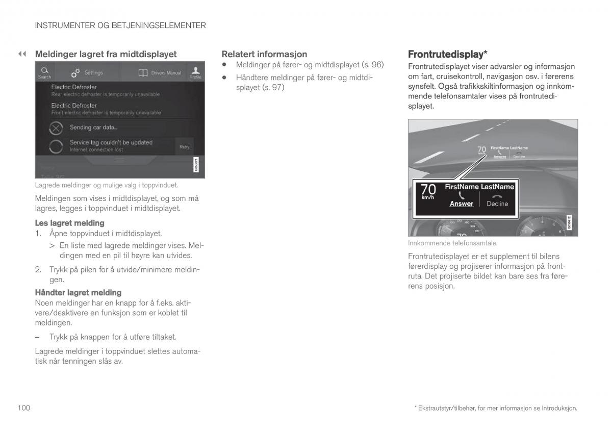 Volvo XC90 II 2 bruksanvisningen / page 102