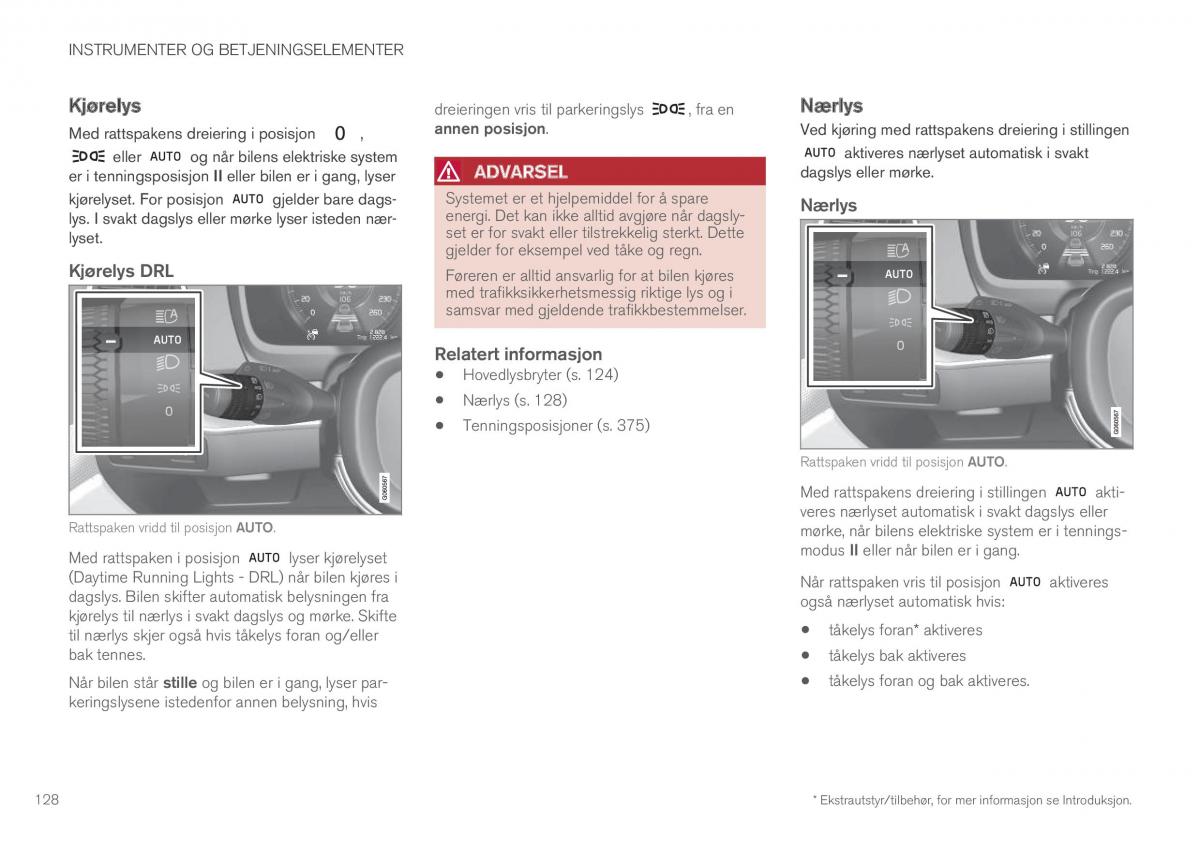 Volvo XC90 II 2 bruksanvisningen / page 130