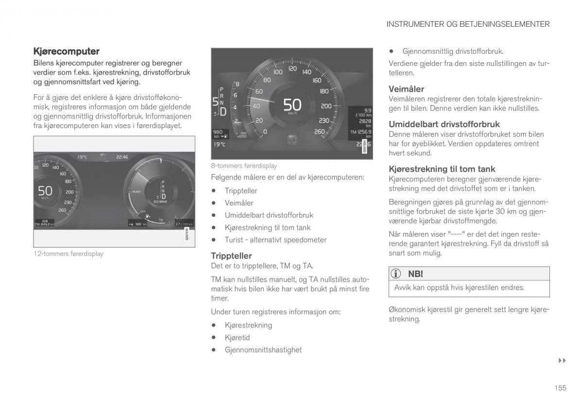 Volvo XC90 II 2 bruksanvisningen / page 157