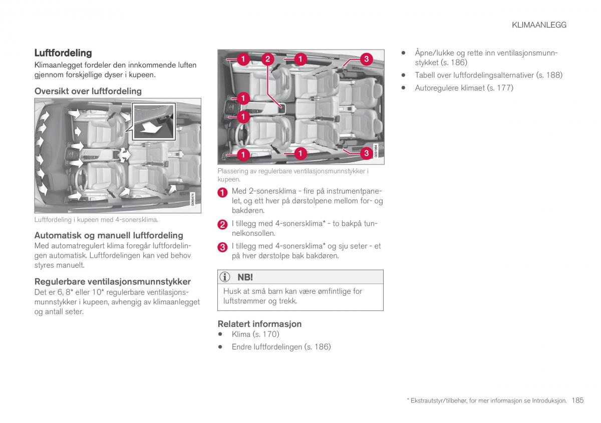 Volvo XC90 II 2 bruksanvisningen / page 187