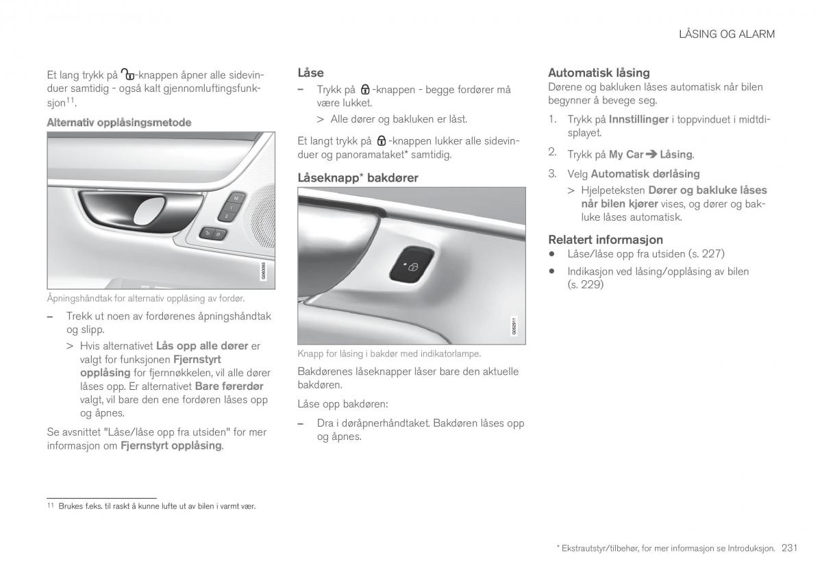 Volvo XC90 II 2 bruksanvisningen / page 233