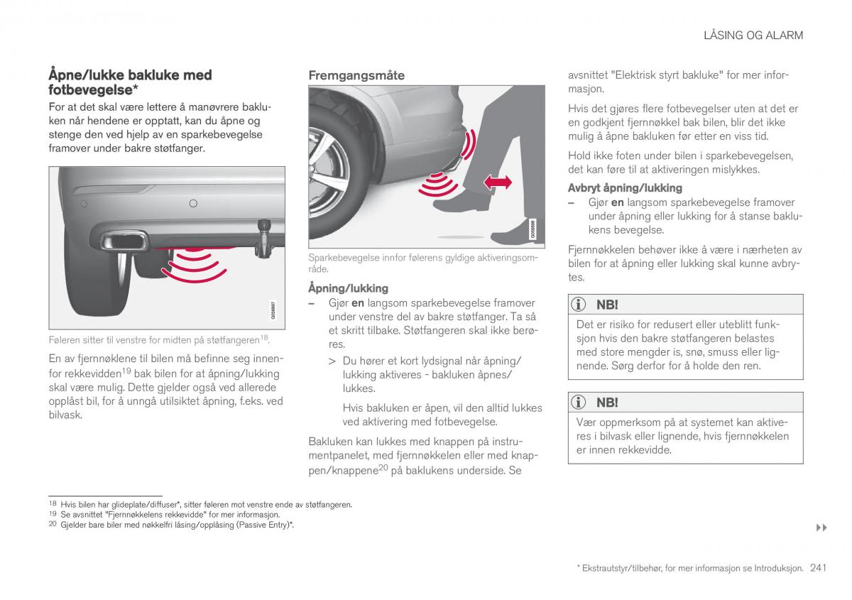 Volvo XC90 II 2 bruksanvisningen / page 243