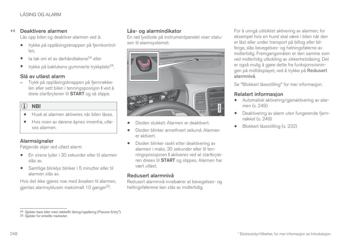 Volvo XC90 II 2 bruksanvisningen / page 250