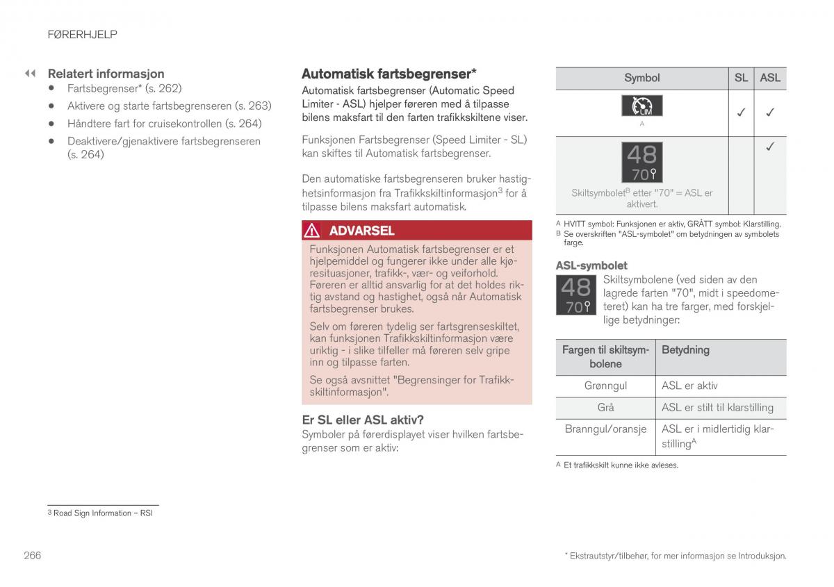 Volvo XC90 II 2 bruksanvisningen / page 268