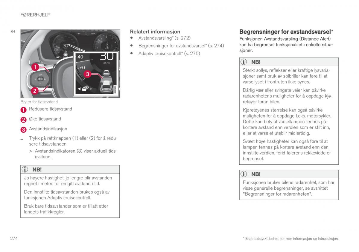 Volvo XC90 II 2 bruksanvisningen / page 276