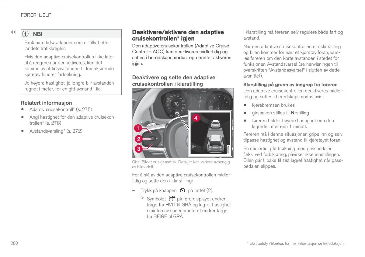 Volvo XC90 II 2 bruksanvisningen / page 282