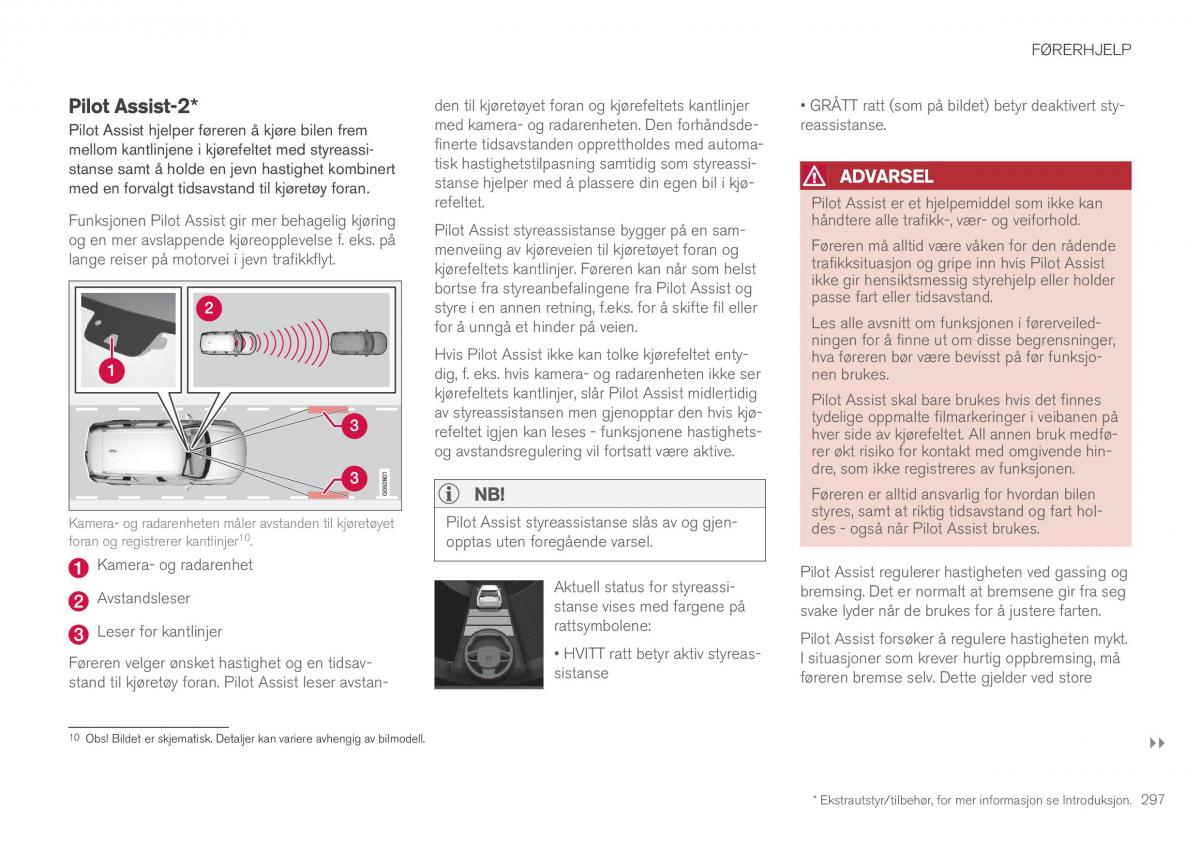 Volvo XC90 II 2 bruksanvisningen / page 299