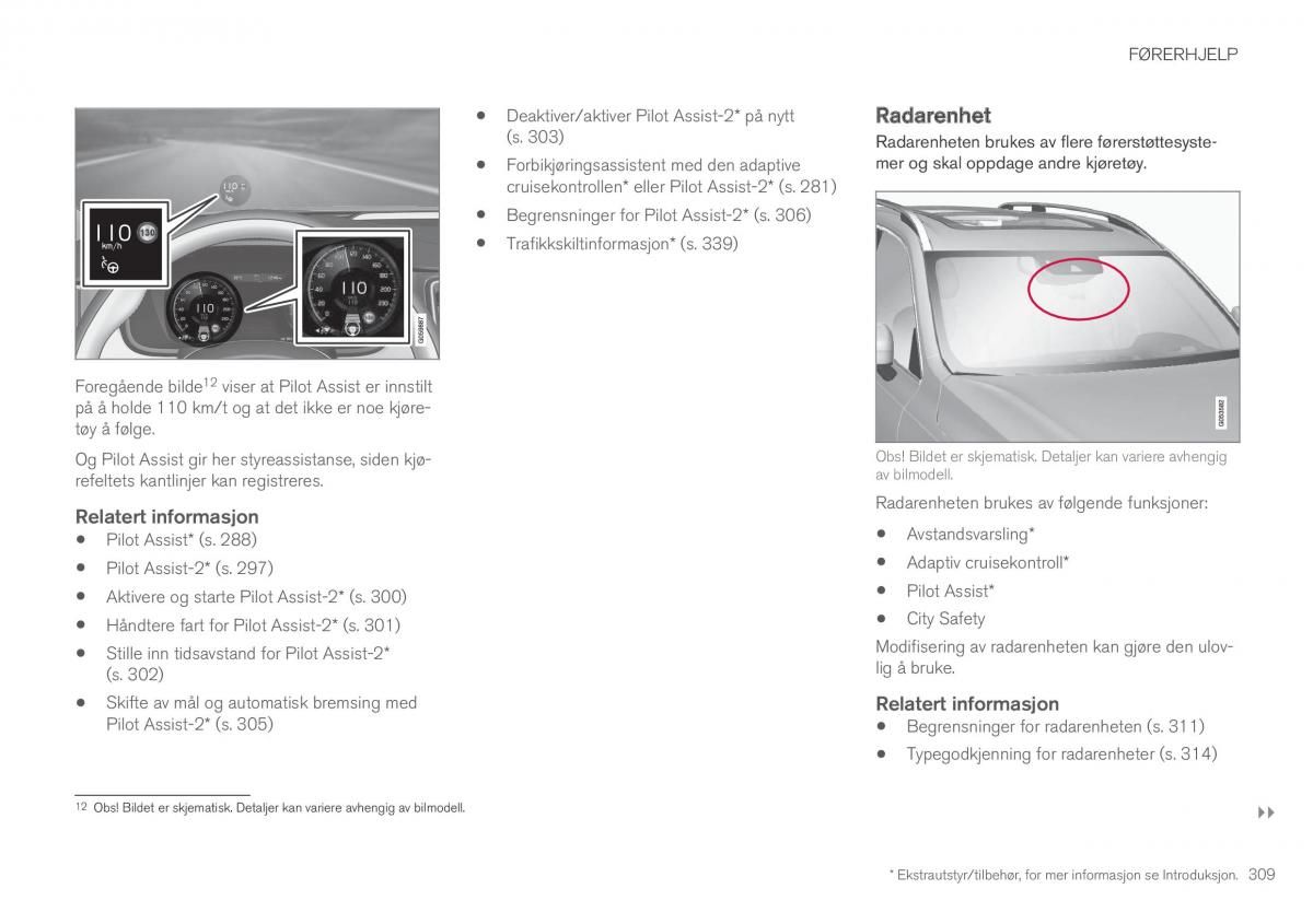 Volvo XC90 II 2 bruksanvisningen / page 311