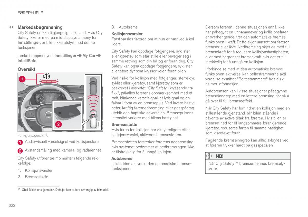 Volvo XC90 II 2 bruksanvisningen / page 324