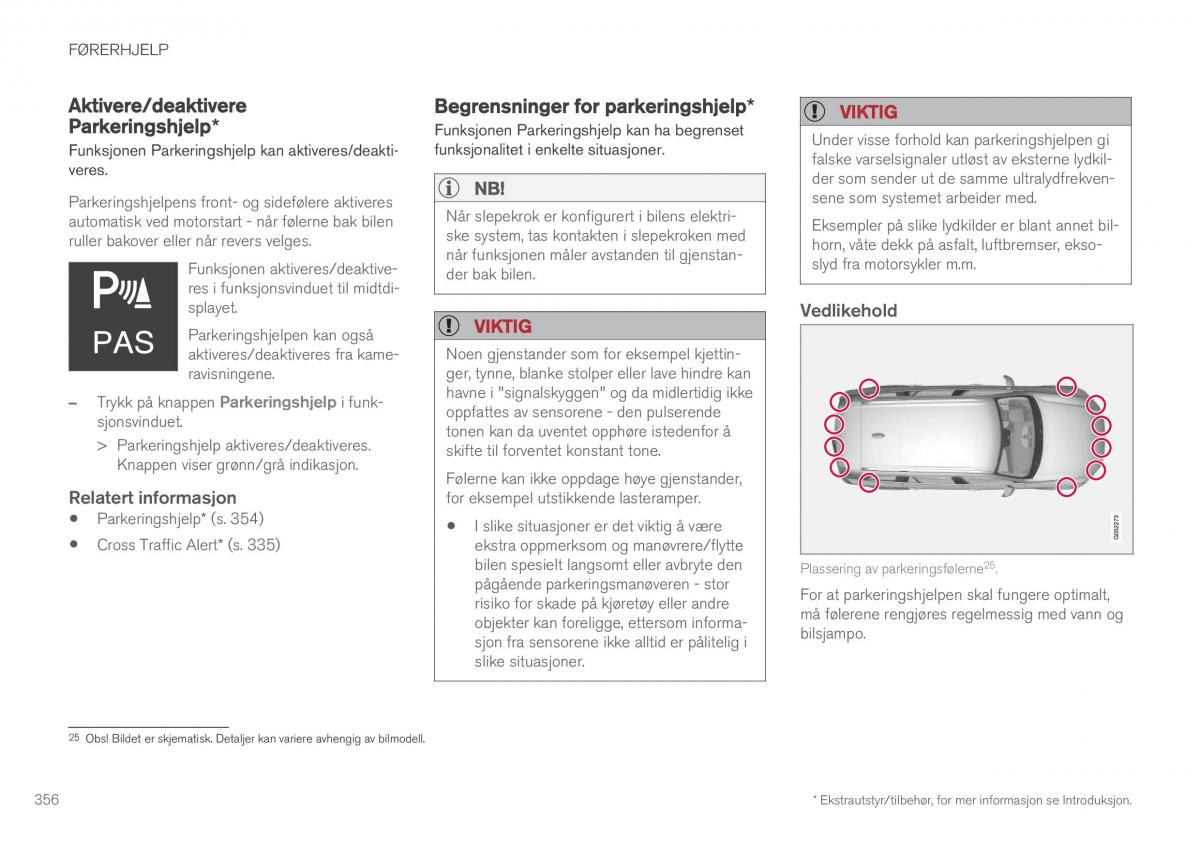 Volvo XC90 II 2 bruksanvisningen / page 358