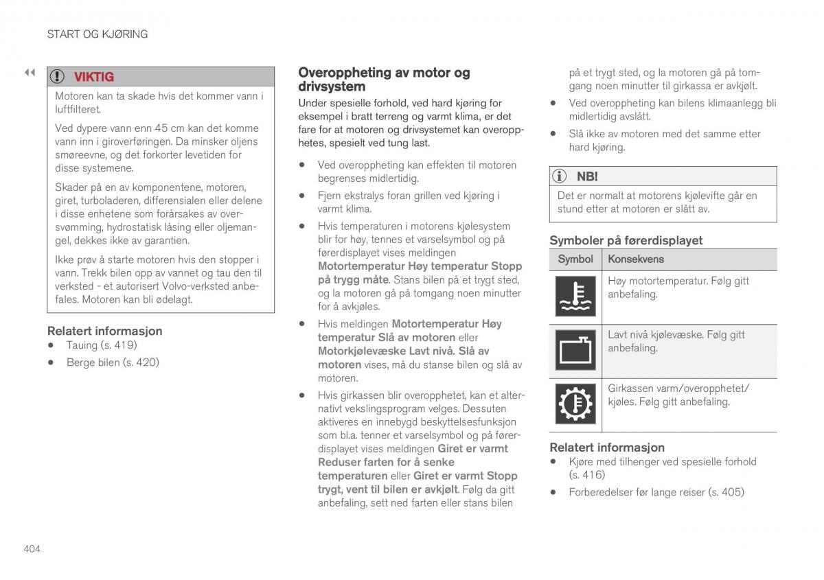 Volvo XC90 II 2 bruksanvisningen / page 406