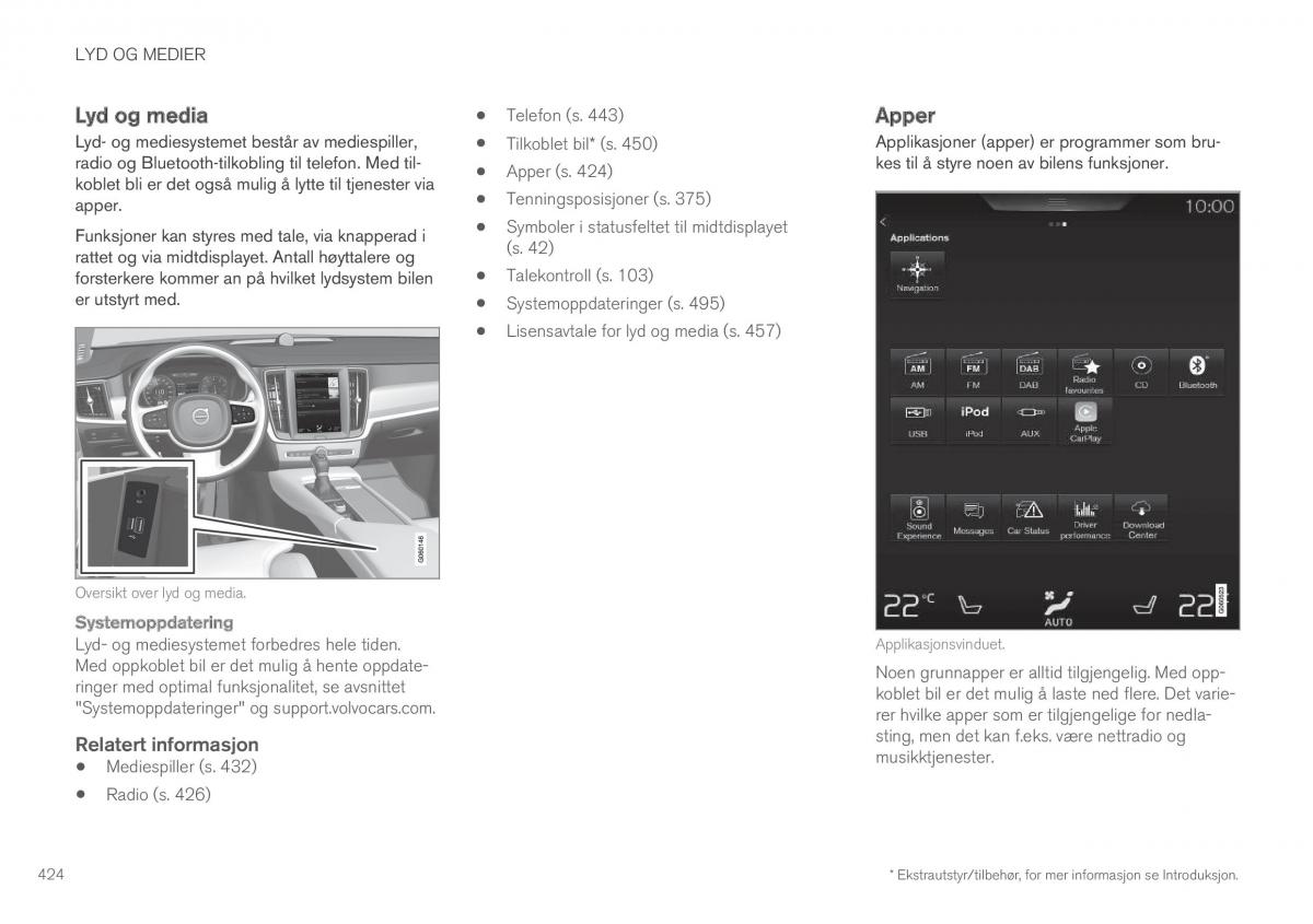 Volvo XC90 II 2 bruksanvisningen / page 426