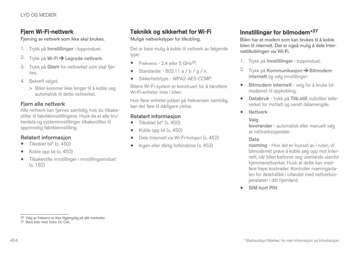 Volvo XC90 II 2 bruksanvisningen / page 456