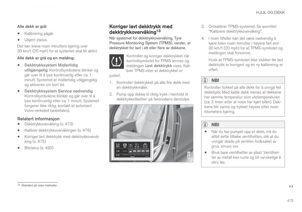 Volvo XC90 II 2 bruksanvisningen / page 477