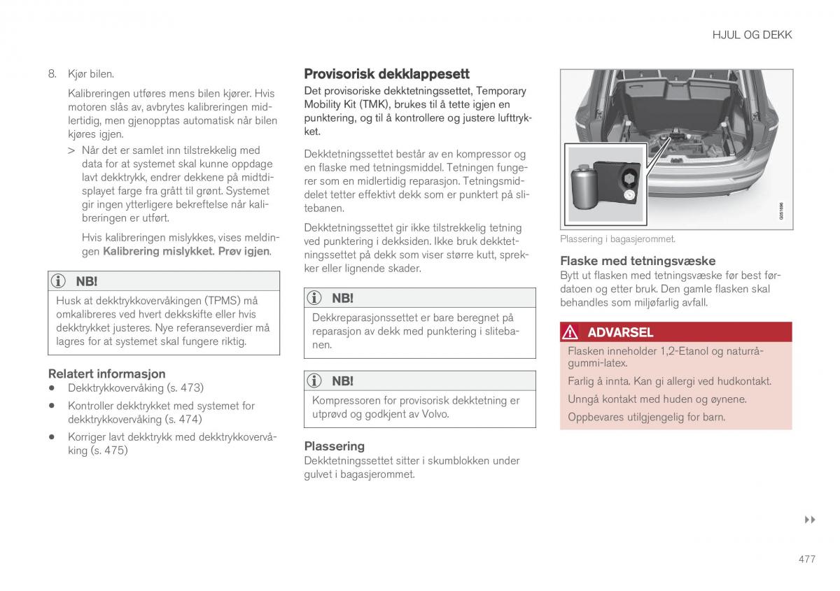 Volvo XC90 II 2 bruksanvisningen / page 479