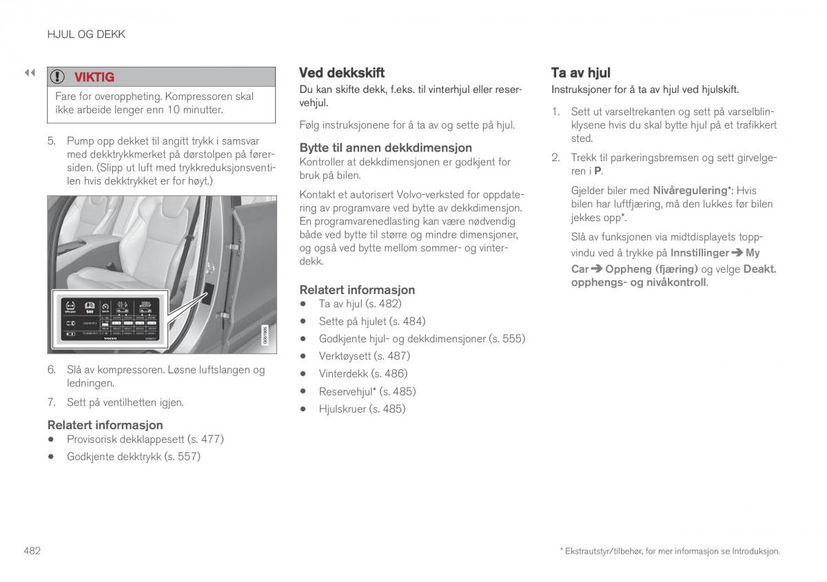 Volvo XC90 II 2 bruksanvisningen / page 484