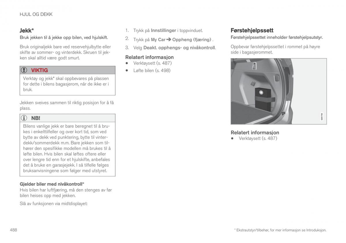 Volvo XC90 II 2 bruksanvisningen / page 490