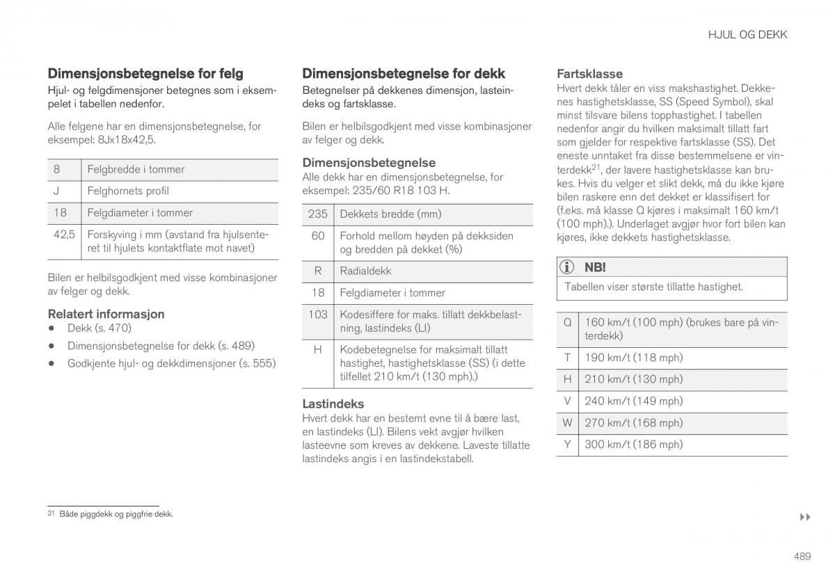 Volvo XC90 II 2 bruksanvisningen / page 491