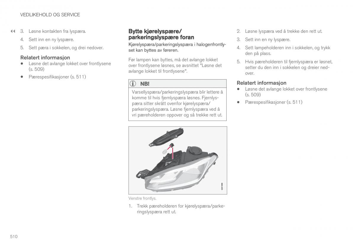 Volvo XC90 II 2 bruksanvisningen / page 512