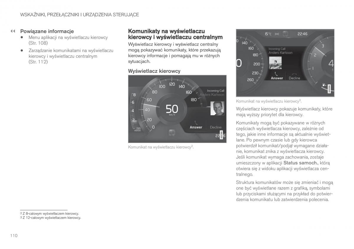 Volvo XC90 II 2 instrukcja obslugi / page 112