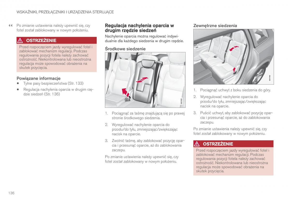 Volvo XC90 II 2 instrukcja obslugi / page 138