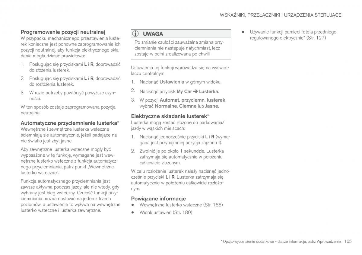 Volvo XC90 II 2 instrukcja obslugi / page 167