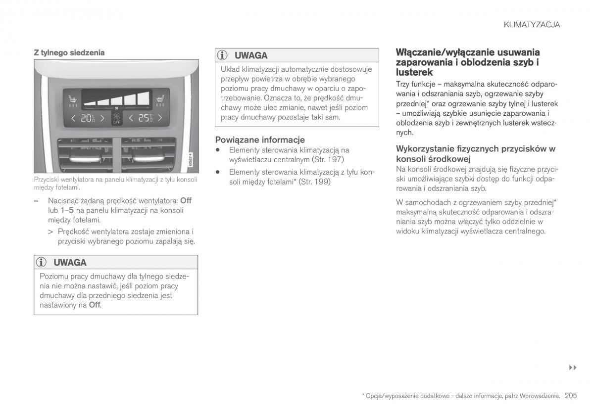 Volvo XC90 II 2 instrukcja obslugi / page 207