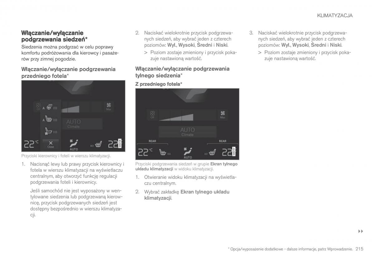 Volvo XC90 II 2 instrukcja obslugi / page 217