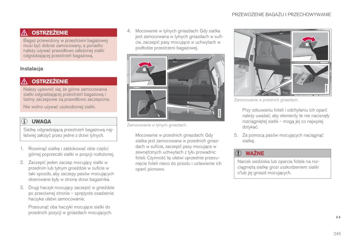 Volvo XC90 II 2 instrukcja obslugi / page 247