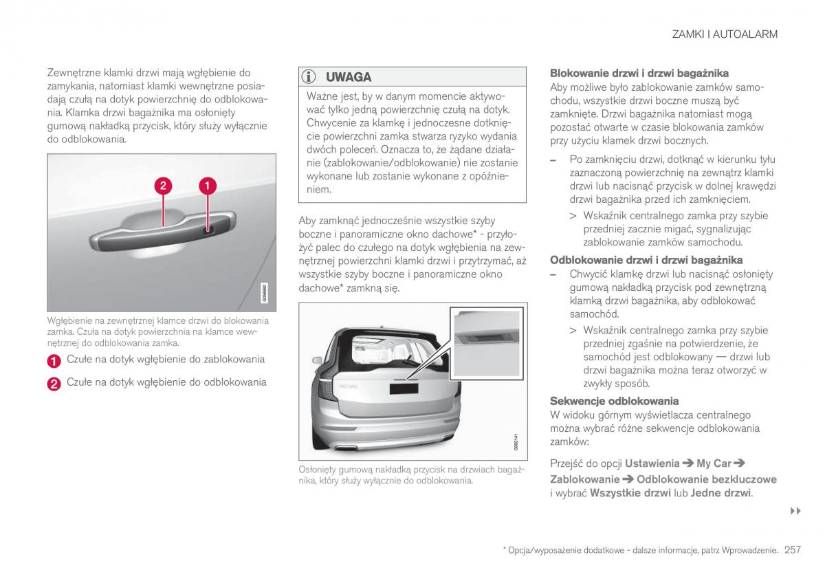 Volvo XC90 II 2 instrukcja obslugi / page 259