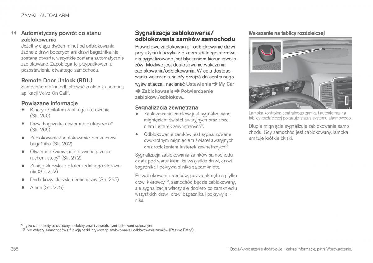 Volvo XC90 II 2 instrukcja obslugi / page 260