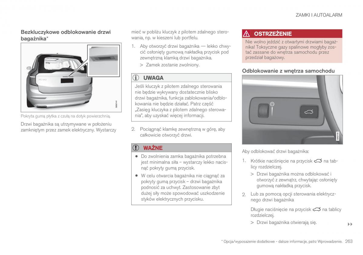 Volvo XC90 II 2 instrukcja obslugi / page 265