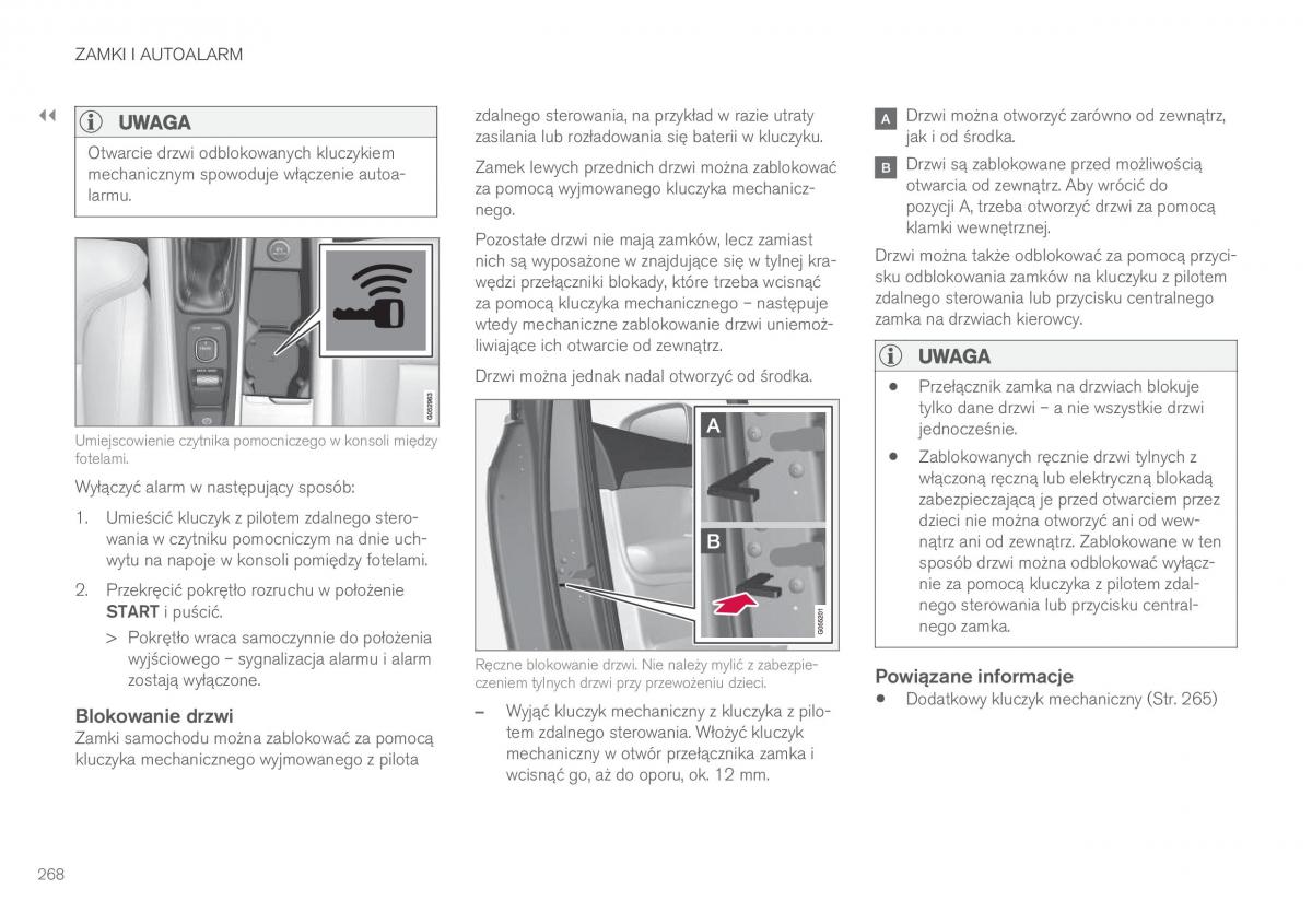 Volvo XC90 II 2 instrukcja obslugi / page 270