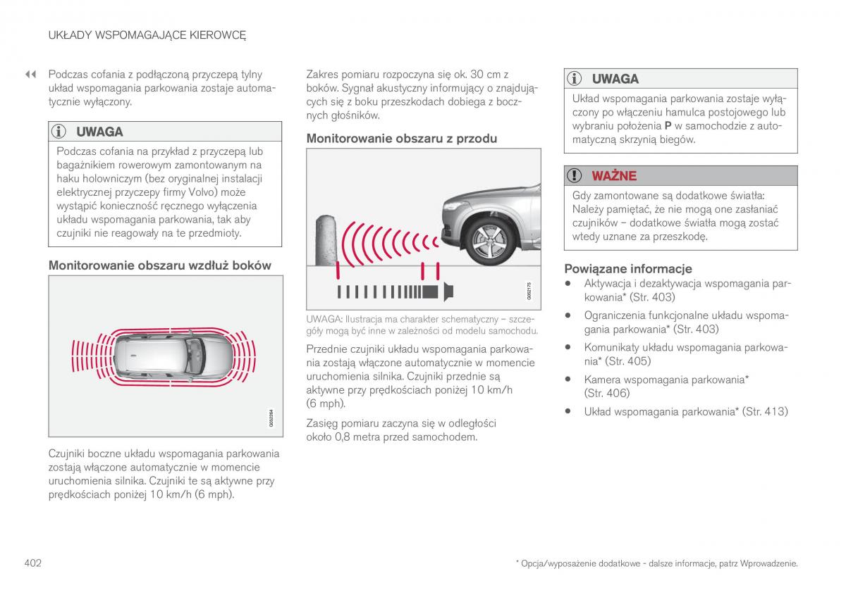 Volvo XC90 II 2 instrukcja obslugi / page 404